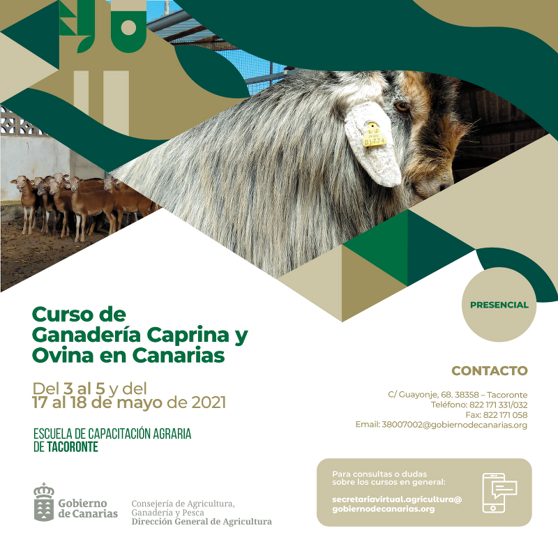 La Escuela de Capacitación Agraria de Tacoronte amplía su oferta de formación específica en ganadería caprina y ovina