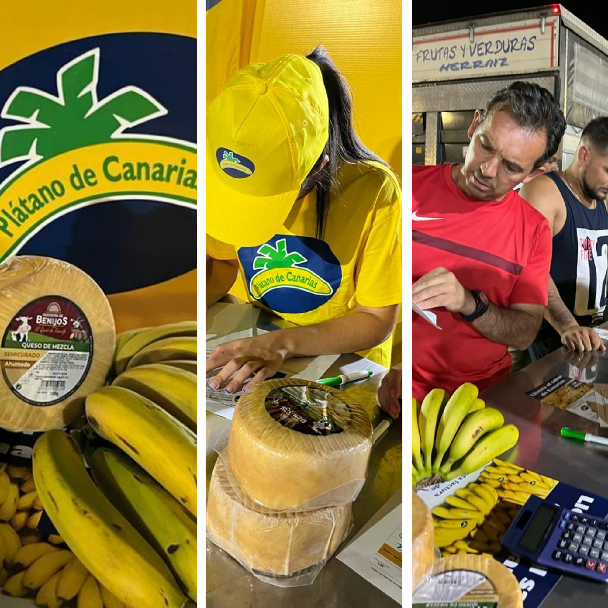 Gobierno autonómico y Asprocan promocionan en Mercamadrid el plátano y el queso de las islas con la campaña ‘Llévate el sabor de Canarias’
