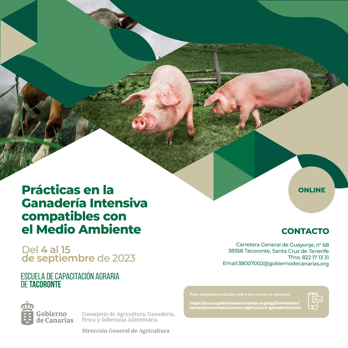 La ECA de Tacoronte imparte un curso sobre prácticas de ganadería intensiva compatibles con el medio ambiente