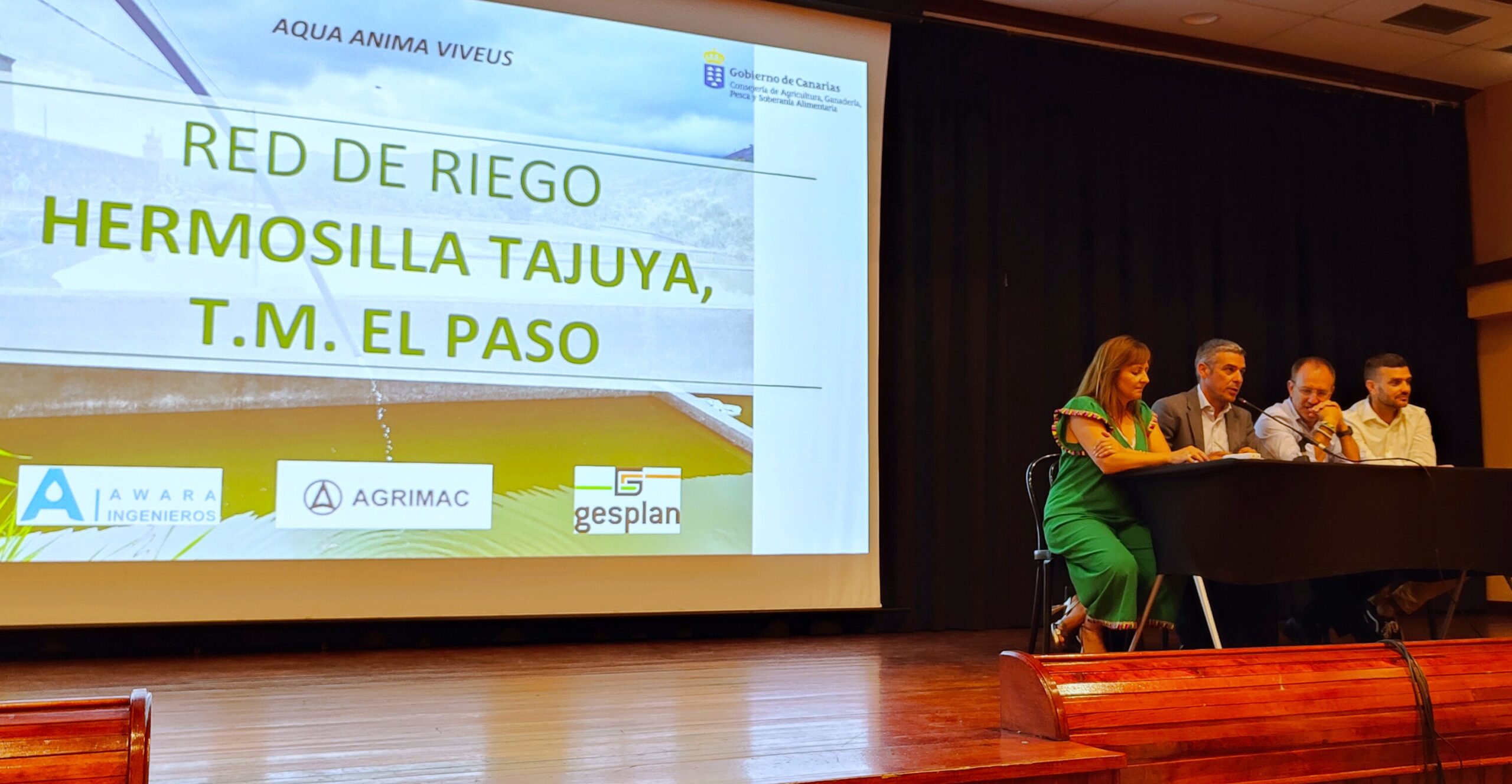 La ejecución de la red de riego de Hermosilla-Tajuya, en El Paso, supondrá una inversión de 7,4 millones de euros y beneficiará a 758 agricultores